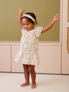 -Babyset met jurk slip en haarband