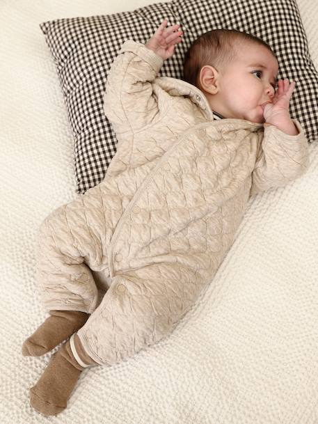 Babypakje in jersey gemêleerd beige - vertbaudet enfant 