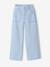 Gestreepte wijde broek voor meisjes blauw, gestreept - vertbaudet enfant 