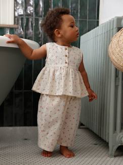 Baby-Babyset-Babyset met top en wijde broek voor baby