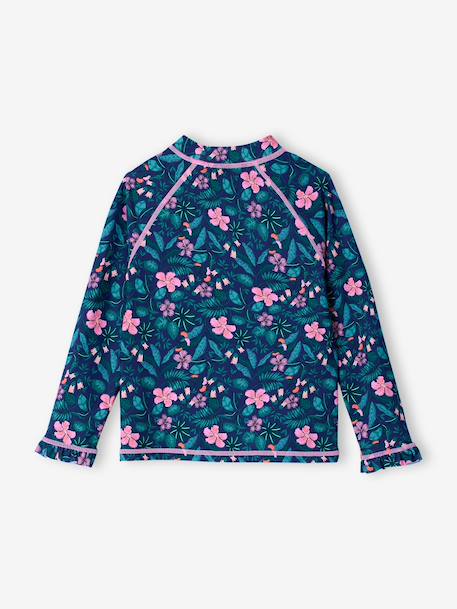 UV-werend badpak voor meisjes marineblauw - vertbaudet enfant 