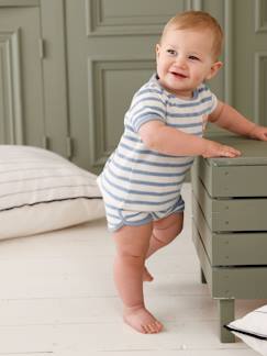 Baby-Babyset-Badstoffen babyset met T-shirt en short