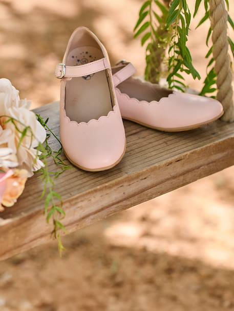 Ballerinas meisjes leer feston 6629 - vertbaudet enfant 