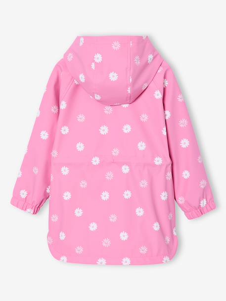 Regenjas met magische stippen voor meisjes bedrukte salie+hemelsblauw+lichtroze+rouge+rozen - vertbaudet enfant 