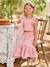 Ceremonie-set blouse en rok met volant voor meisjes rouge+saliegroen - vertbaudet enfant 