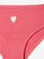 Set van 7 slipjes for girls hart biologisch katoen fuchsia - vertbaudet enfant 