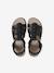 Kindersandalen met meerdere bandjes goud+zwart - vertbaudet enfant 