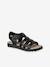 Kindersandalen met meerdere bandjes goud+zwart - vertbaudet enfant 