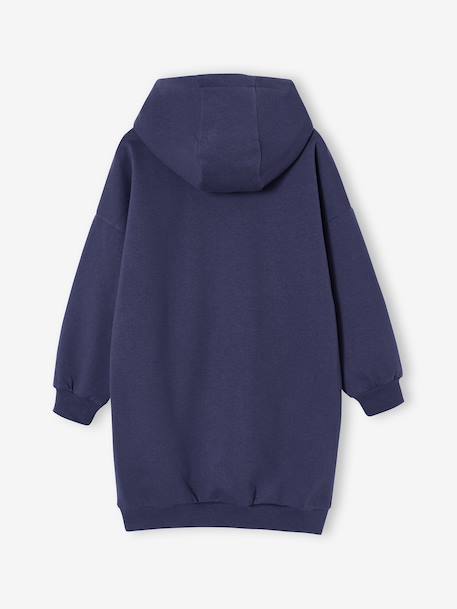 Harry Potter sweaterjurk met capuchon voor meisjes nachtblauw - vertbaudet enfant 