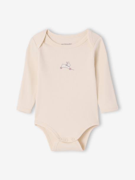 Set van 3 body's baby lange mouwen saliegroen - vertbaudet enfant 