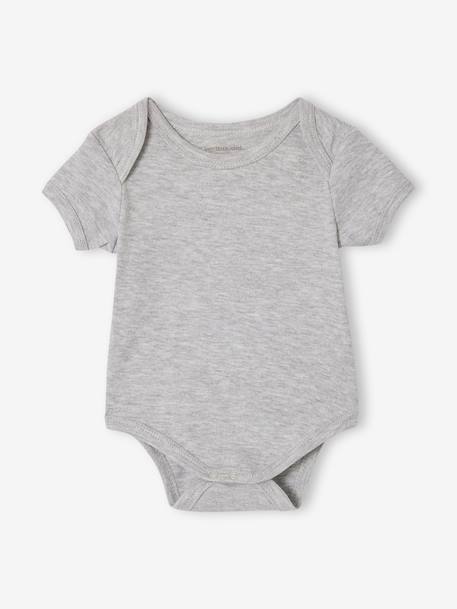 Set van 5 body's baby korte mouwen veel wit - vertbaudet enfant 