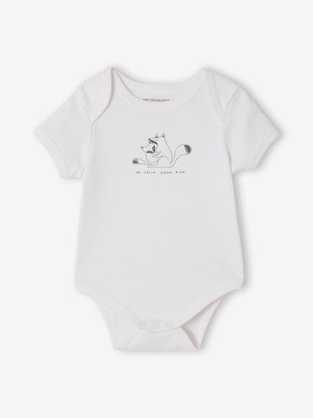 Set van 5 body's baby korte mouwen veel wit - vertbaudet enfant 