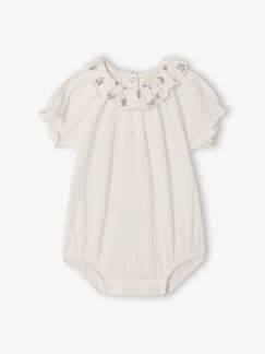 -Body baby met korte pofmouwen