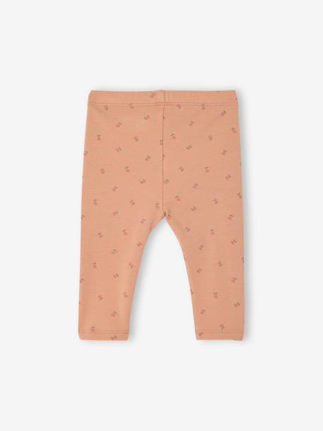 Set van 2 basic babyleggings rozen+saliegroen - vertbaudet enfant 