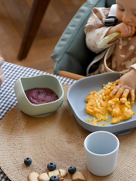 Silicone kom met zuignap BEABA groen - vertbaudet enfant 