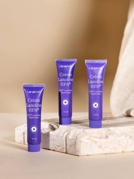 Borstvoedingscrème HPA LANSINOH Lanoline, 3 x 7 ml tubes wit - vertbaudet enfant 