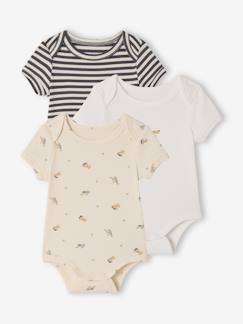 -Set van 3 body's baby korte mouwen hond