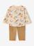 Babyset baby jongen T-shirt broek beige, bedrukt - vertbaudet enfant 