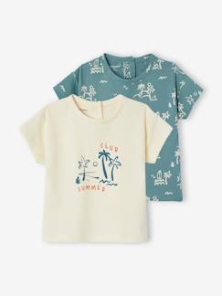 -Set van 2 t-shirts met korte mouwen baby