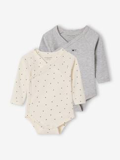 -Set van 2 body's baby met lange mouwen