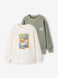 -Set van 2 sweaters voor jongens met lange mouwen