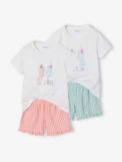 -Set van 2 pyjamashorty voor meisjes
