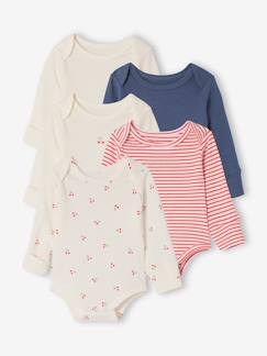 -Set body's met lange mouwen met kersen