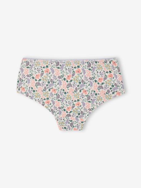 Set van 5 shorties voor meisjes saliegroen - vertbaudet enfant 