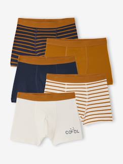 -Set van 5 boxershorts voor jongens met fietsen