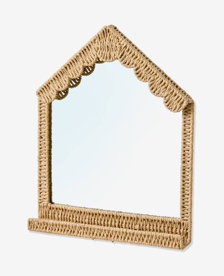 Spiegelhuis van papierkoord beige - vertbaudet enfant 
