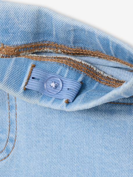 Jeans tregging voor meisjes donkerblauw+gebleekt denim+middenblauw - vertbaudet enfant 