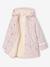Regenjas voor meisjes met capuchon en sherpa voering antraciet+indigoblauw+meerkleurig - vertbaudet enfant 