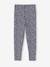 Set van 2 Basics meisjesleggings donkergrijs+indigoblauw+kaki+rozenhout+saliegroen - vertbaudet enfant 