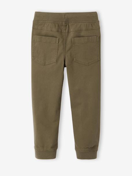 Jongensjoggingbroek, eenvoudig aan te trekken grijsblauw+kaki+karamel+marineblauw - vertbaudet enfant 