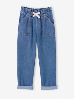 Meisje-Broek-Paper bag jeans broek
