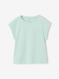 -Effen Basics meisjesshirt met korte mouwen 