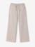Wijde broek voor meisjes beige, gestreept - vertbaudet enfant 