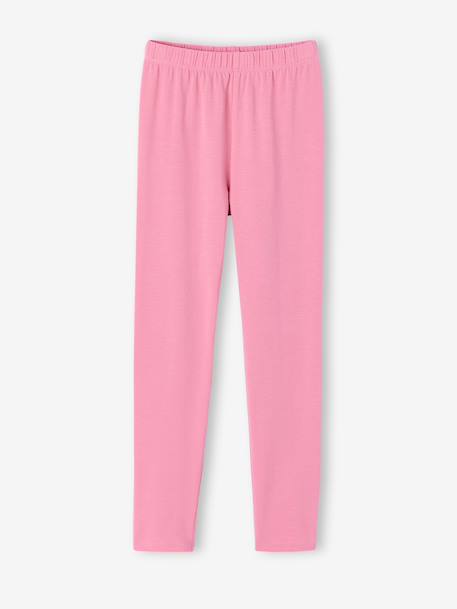Set van 2 leggings voor meisjes antraciet+ecru - vertbaudet enfant 