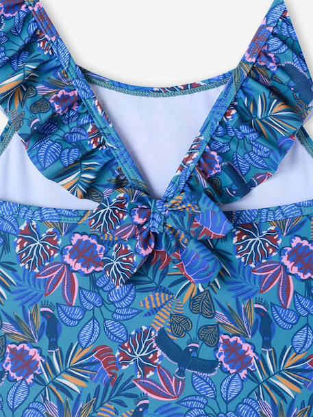 Badpak meisjes 1 stuk blauw - vertbaudet enfant 
