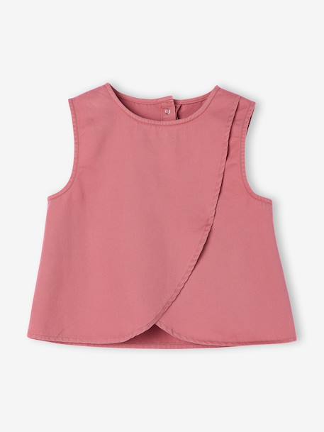 Set met korte broek en gekruiste top oudroze - vertbaudet enfant 