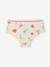 Set van 5 shorty's met fruitprint ecru - vertbaudet enfant 