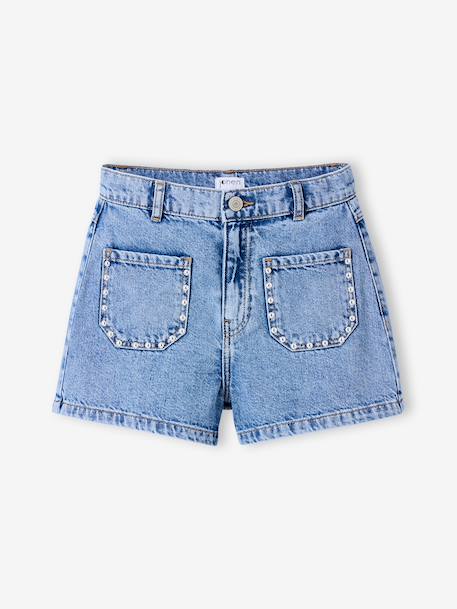 Denim short lichtblauw - vertbaudet enfant 