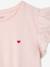 Meisjesjurk met 2-in-1 effect ecru+indigoblauw+lichtroze+roze, gestreept - vertbaudet enfant 