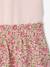 Meisjesjurk met 2-in-1 effect ecru+indigoblauw+lichtroze+roze, gestreept - vertbaudet enfant 
