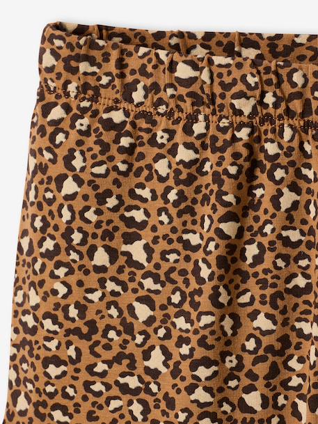 Lange legging met print bruin - vertbaudet enfant 