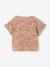 Blouse met korte mouwen amandelgroen+wit, bedrukt - vertbaudet enfant 
