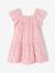 Jurk voor meisjes met smockwerk en bloemenprint roze (poederkleur)+vanille - vertbaudet enfant 