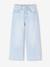 Wijde meisjesjeans blauw+denimgrijs+gebleekt denim+middenblauw+ongewassen denim+stone+zwart denim - vertbaudet enfant 