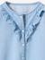 Denim katoenen meisjesblouse stone - vertbaudet enfant 