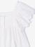 Blouse met ruches van katoengaas ecru - vertbaudet enfant 